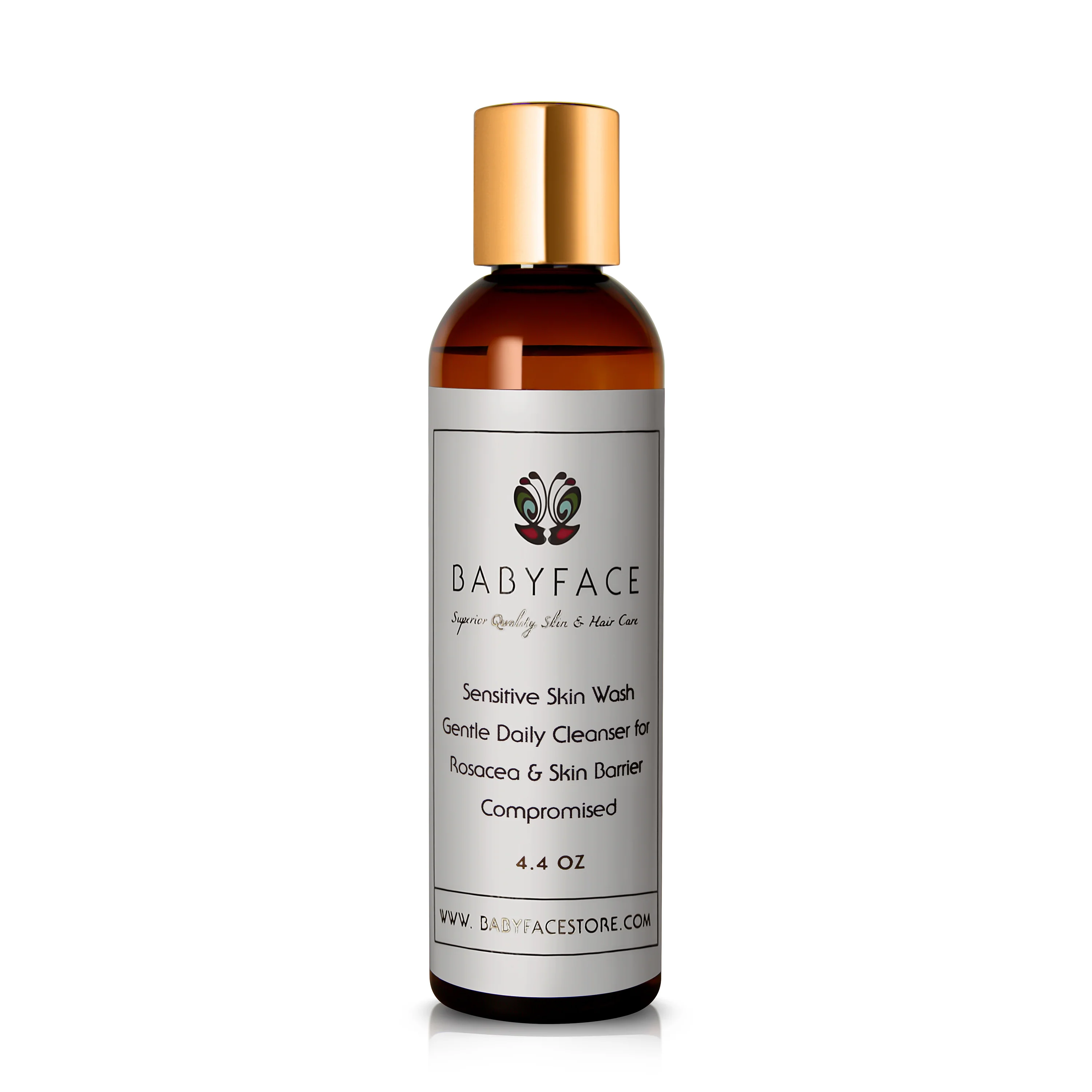 Sensitive Skin Cleanser - Sulfate Free, Fungal Acne Safe, 4.4 oz.
